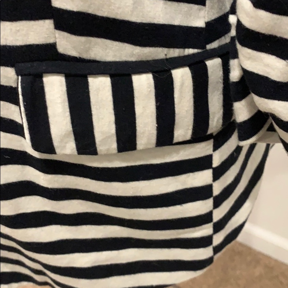 Black/white knit blazer Sz M - Picture 5 of 8